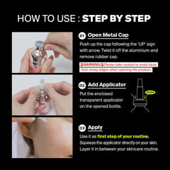 Purcell serum on skin demonstrates breathable layering under makeup.