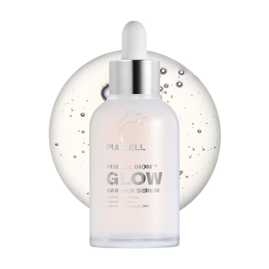 PURCELL Pixcell Biom Glow Serum bottle with a luminous hydrating finish.
