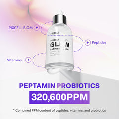 PurCELL Pixcell Biom Glow Serum texture reveals silky, quick absorption for comfort.