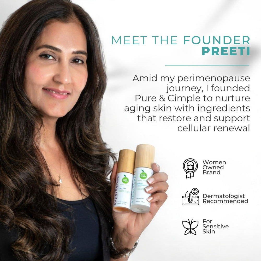 Pure & Cimple superRenew lightweight oil absorbs quickly
