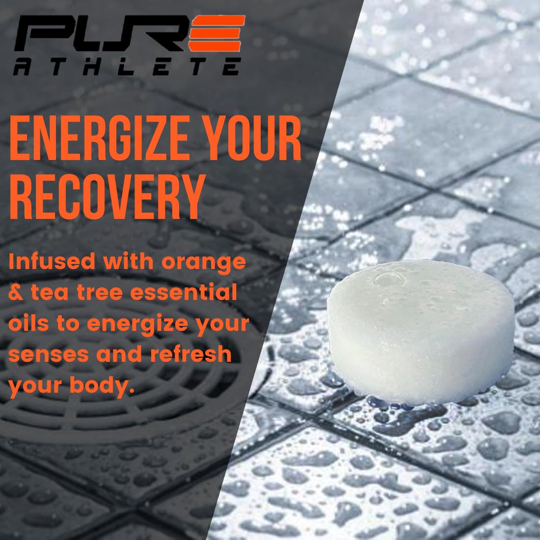 Pure Athlete in-shower steamer in bathroom ready to refresh your routine.