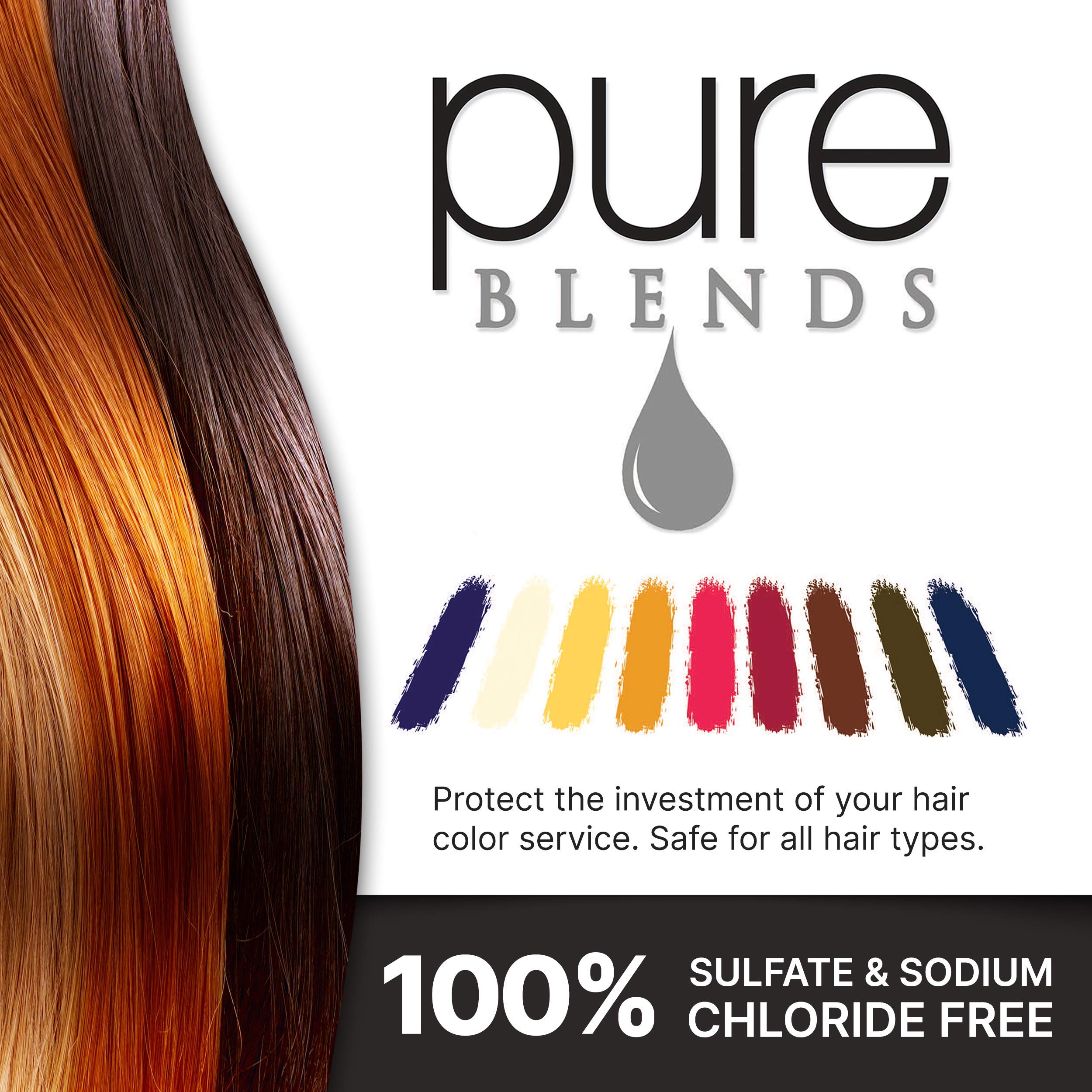 Pure Blends Sun Hydrating Color Depositing Shampoo packaging front view.