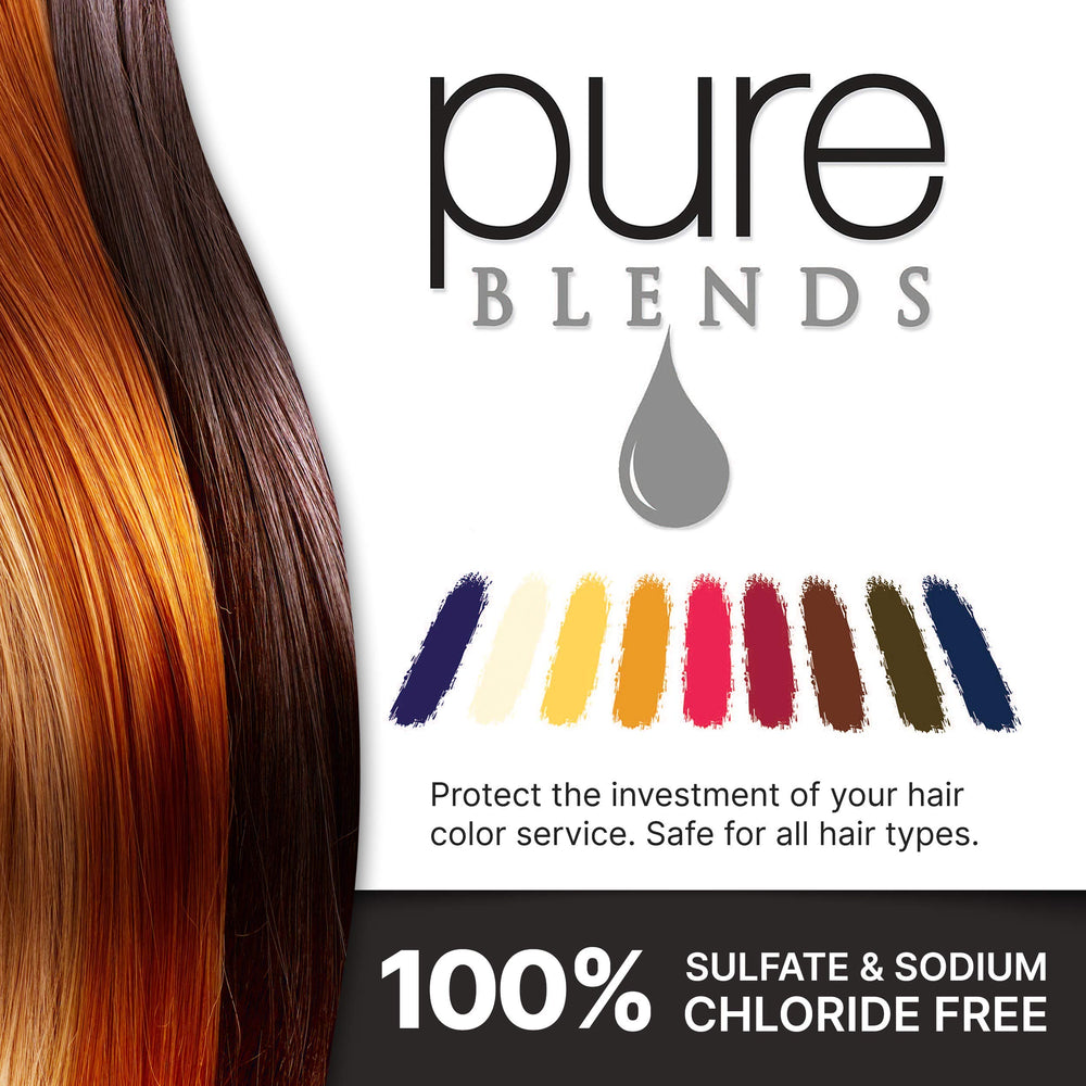 Pure Blends Sun Hydrating Color Depositing Shampoo packaging front view.