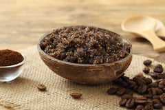 Packaging image of Pure Body Naturals Arabica Coffee Scrub in the shower