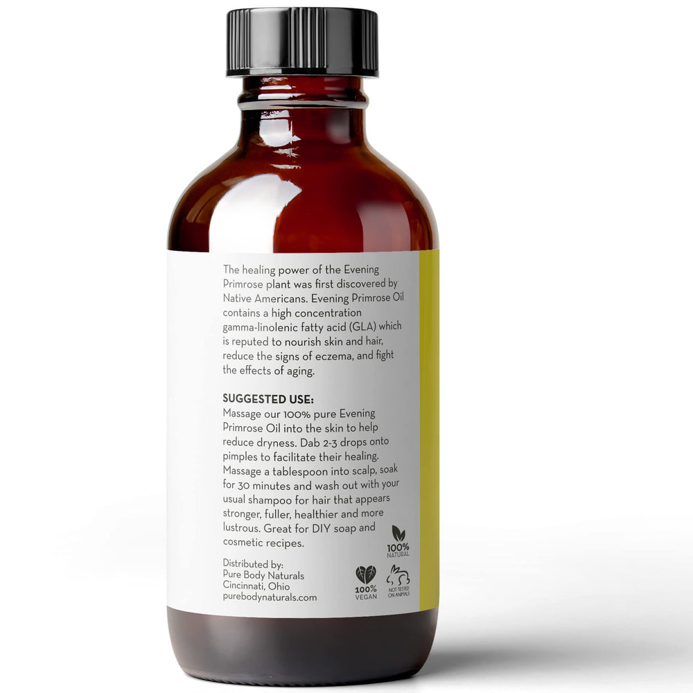 Pure Body Naturals Evening Primrose Oil used as a hair mask treatment