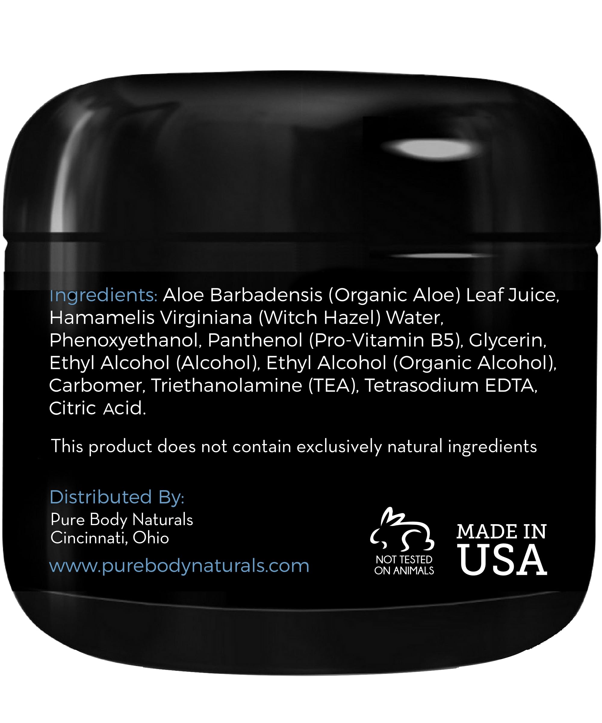 Pure Body Naturals Hair Gel applied in hand for styling
