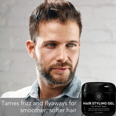 Travel-size Pure Body Naturals Hair Gel pack for on-the-go styling
