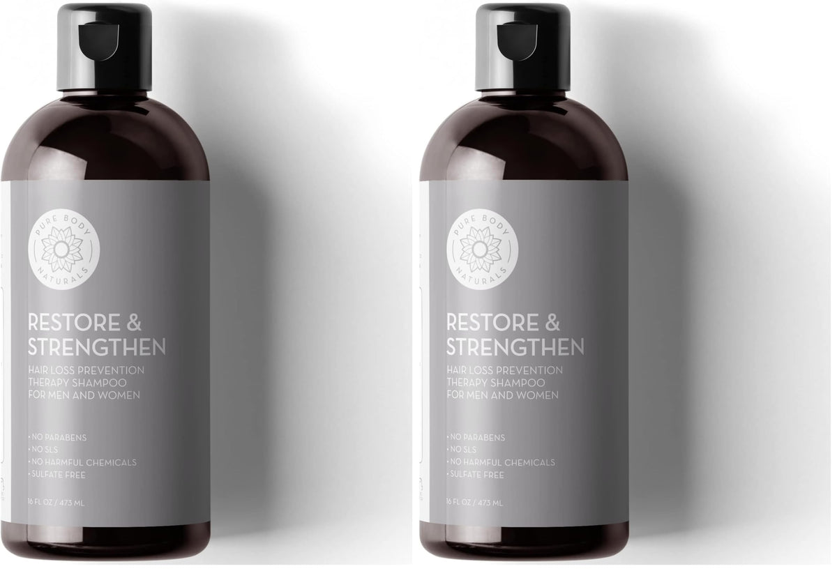 Pure Body Naturals Hair Loss Shampoo bottle 16oz supporting thinning hair care
