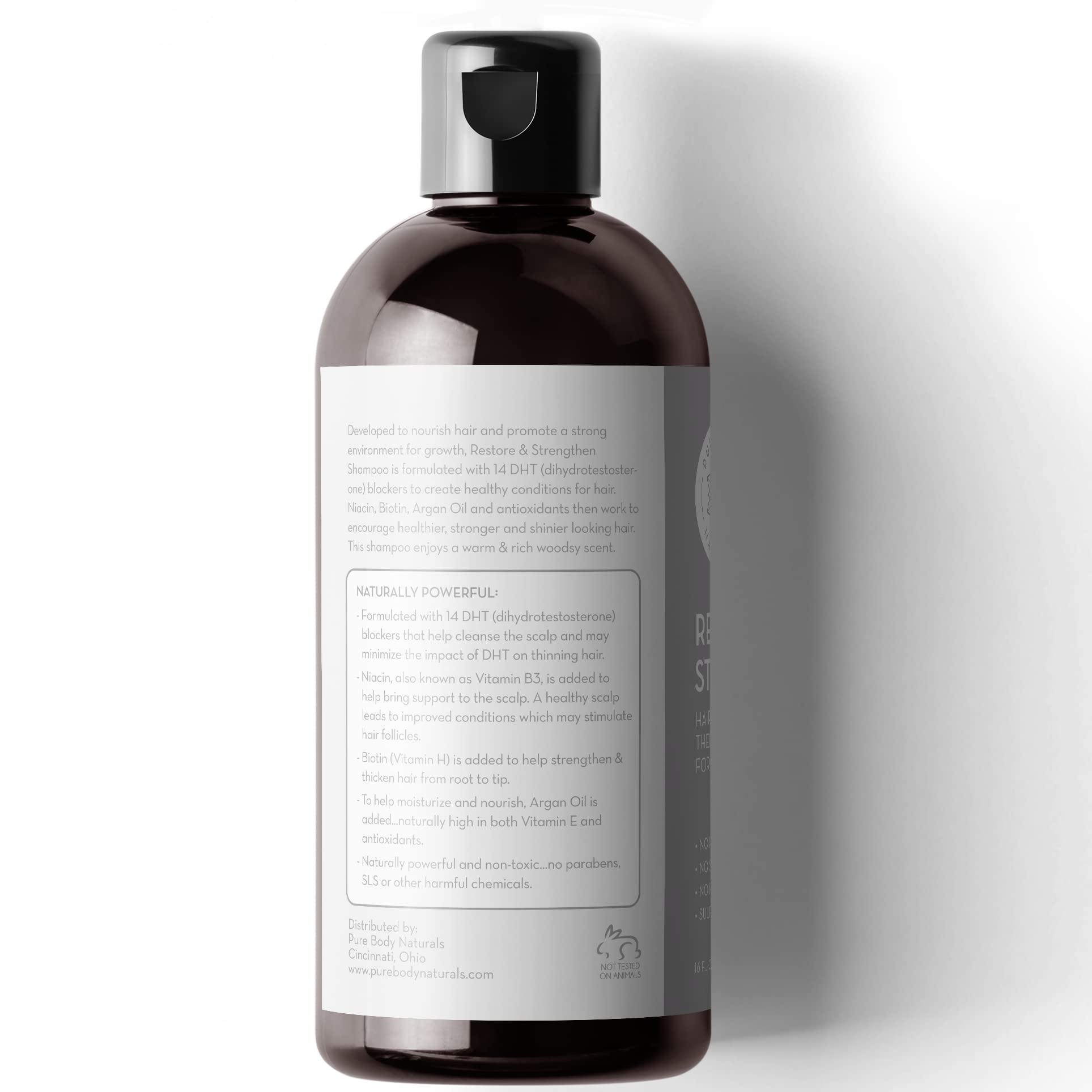 Pure Body Naturals packaging uses recycled materials for eco-conscious shoppers