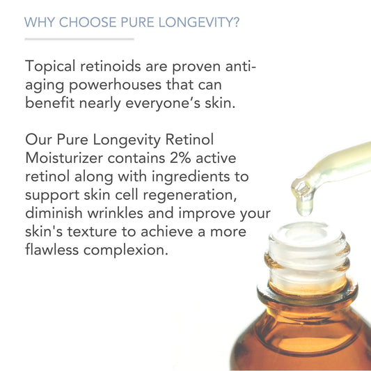 Pure Body Naturals Retinol Moisturizer texture closeup showing creamy consistency.