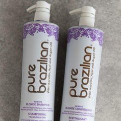 Pure Brazilian Always Blonde Shampoo sulfate-free label for gentle daily use
