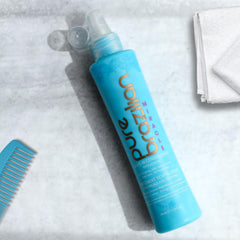 Pure Brazilian leave-in conditioner frizz-control provides humidity protection.