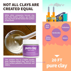 PURE CLAY toothpaste usage for gentle cleansing and oral care