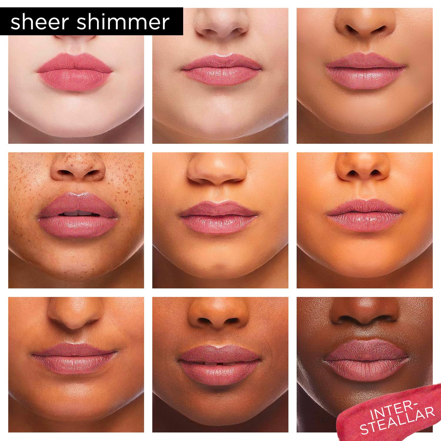 Pure Cosmetics Interstellar lip gloss with vitamin E for conditioning and shine.