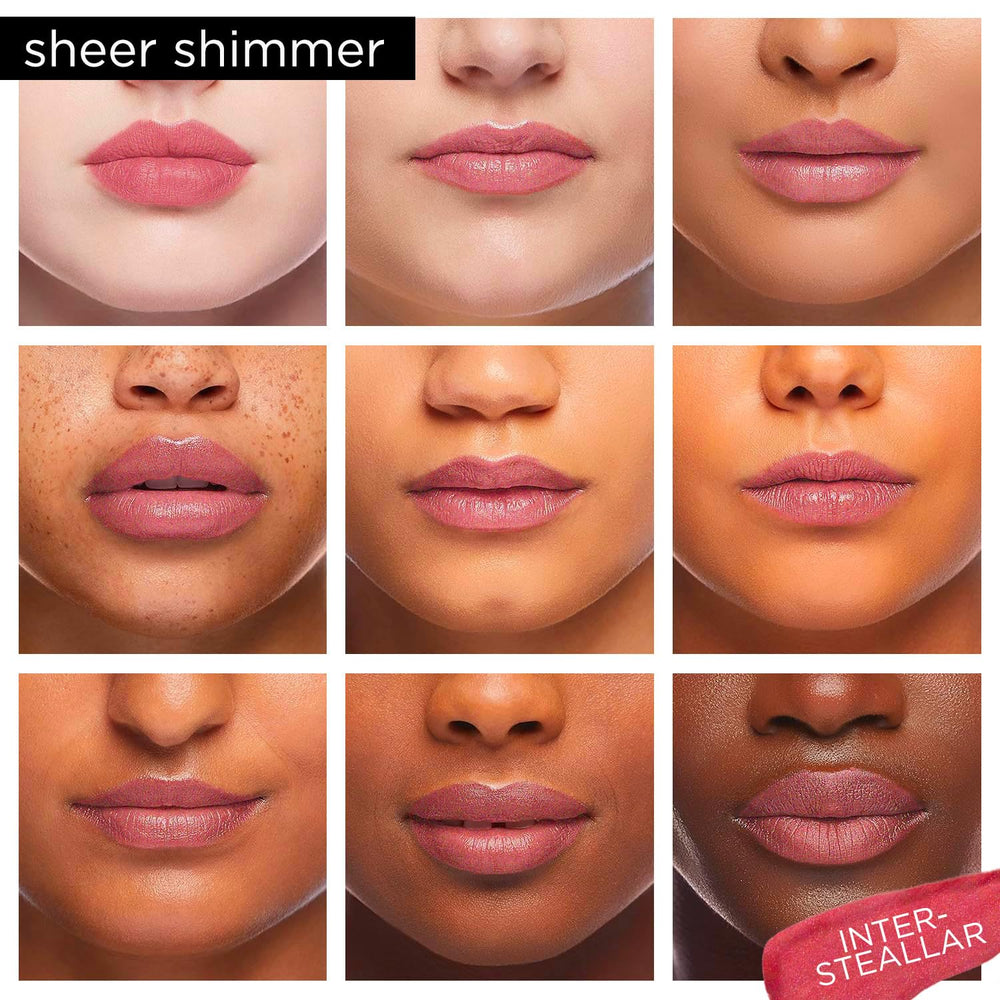 Pure Cosmetics Interstellar lip gloss with vitamin E for conditioning and shine.