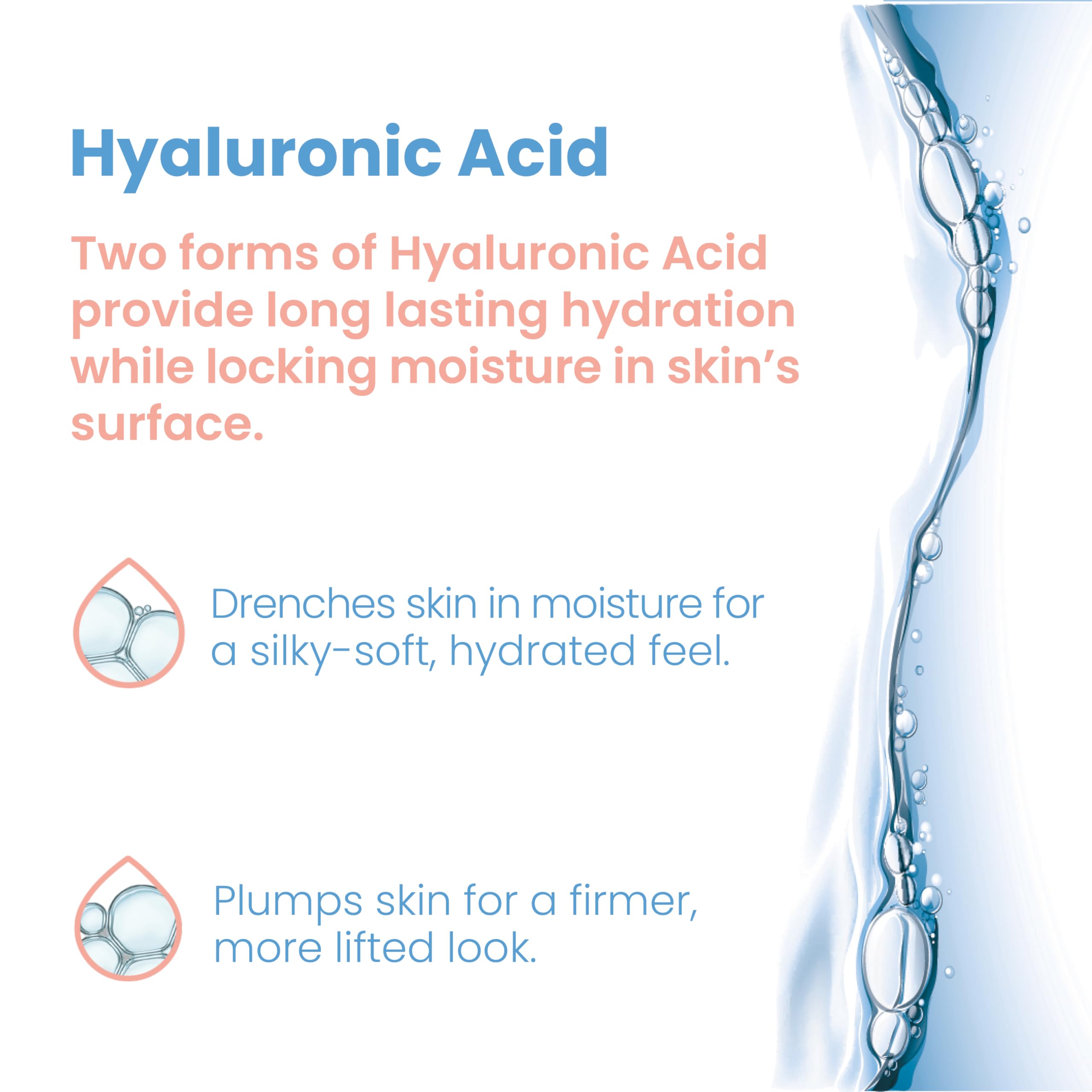 Pure Daily Care High Energy Hyaluronic Serum dropper ensures precise dosing for consistent hydration.
