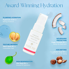 Pure Fiji Hydrate & Nourish body butter jar for firmer, smoother skin.