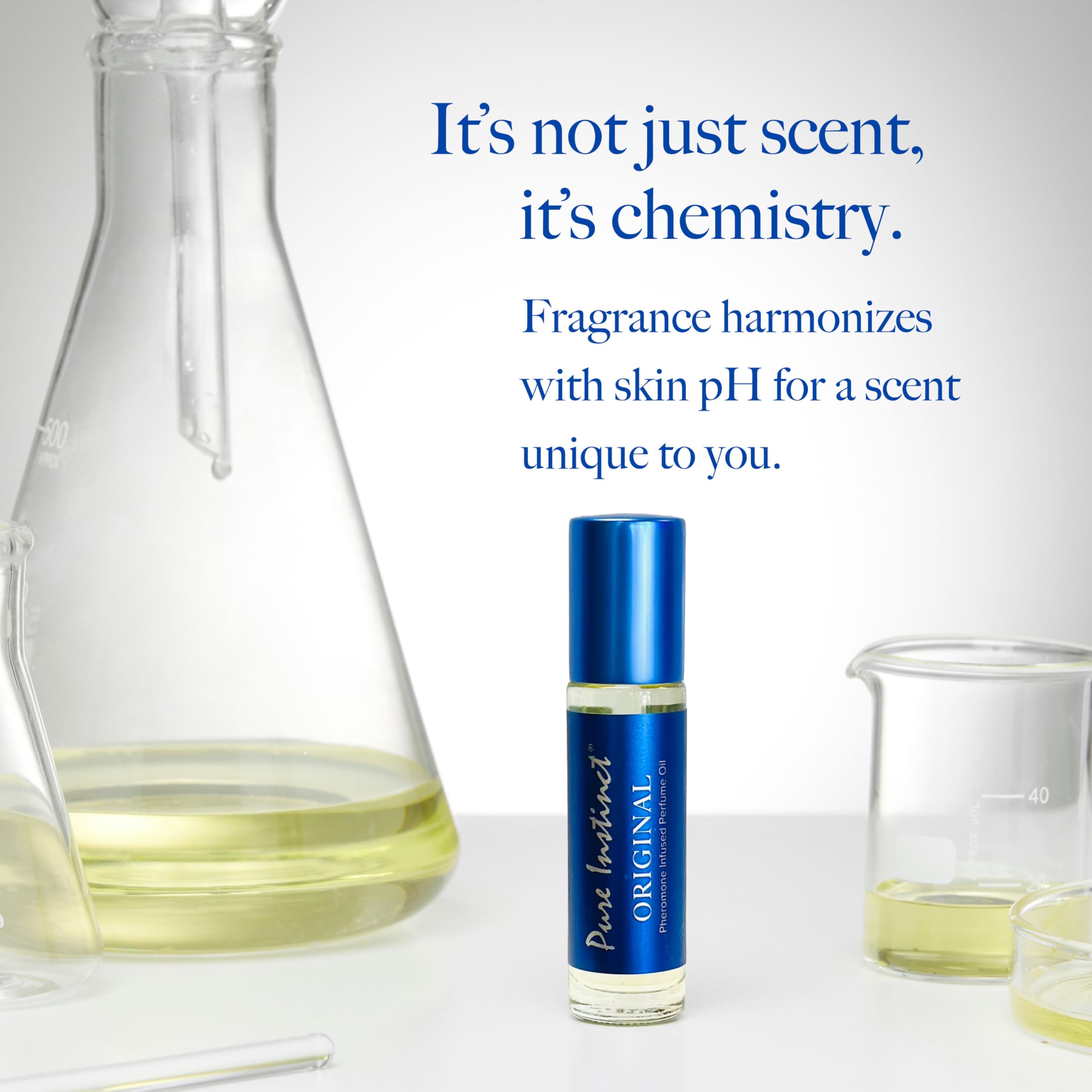 Pure Instinct Roll-On rich texture suggests a luxurious, skin-friendly feel.