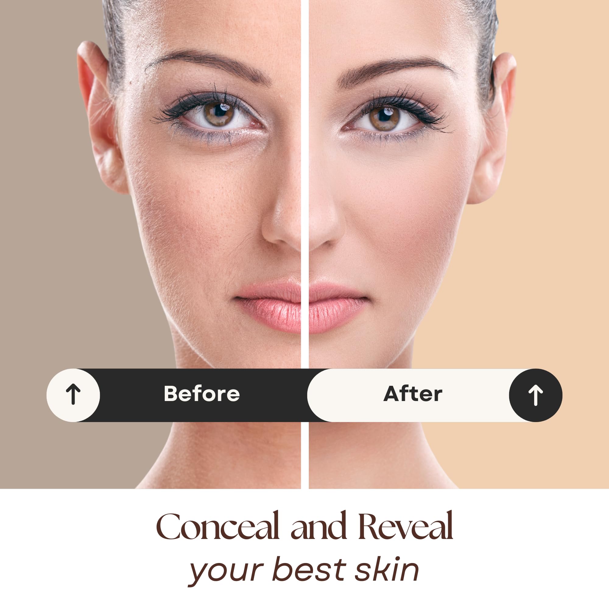 Open jar of ASC Lure mineral foundation with powder visible
