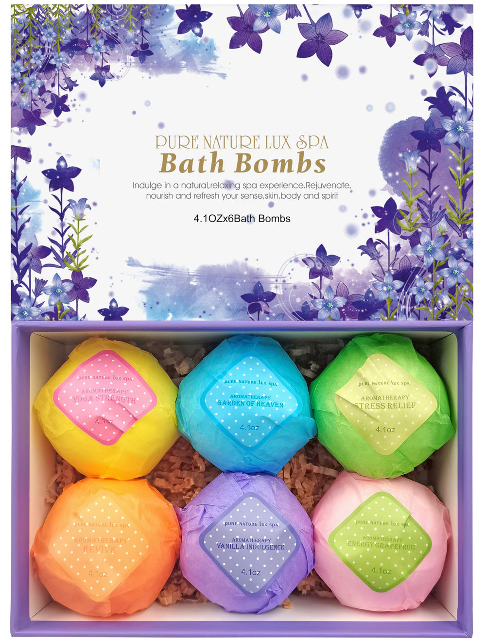 Pure Nature Lux Spa gift set packaging ready for gifting and display
