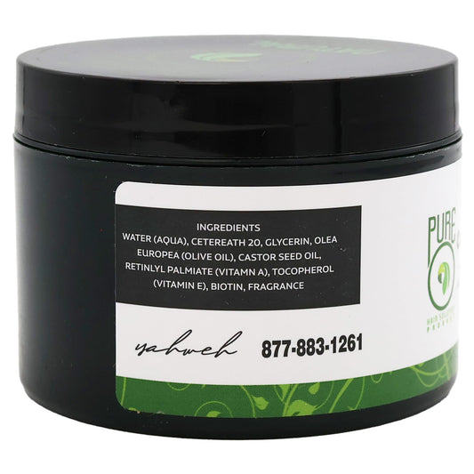 Applying Pure O Neatbraid gel for smooth, controllable braids.