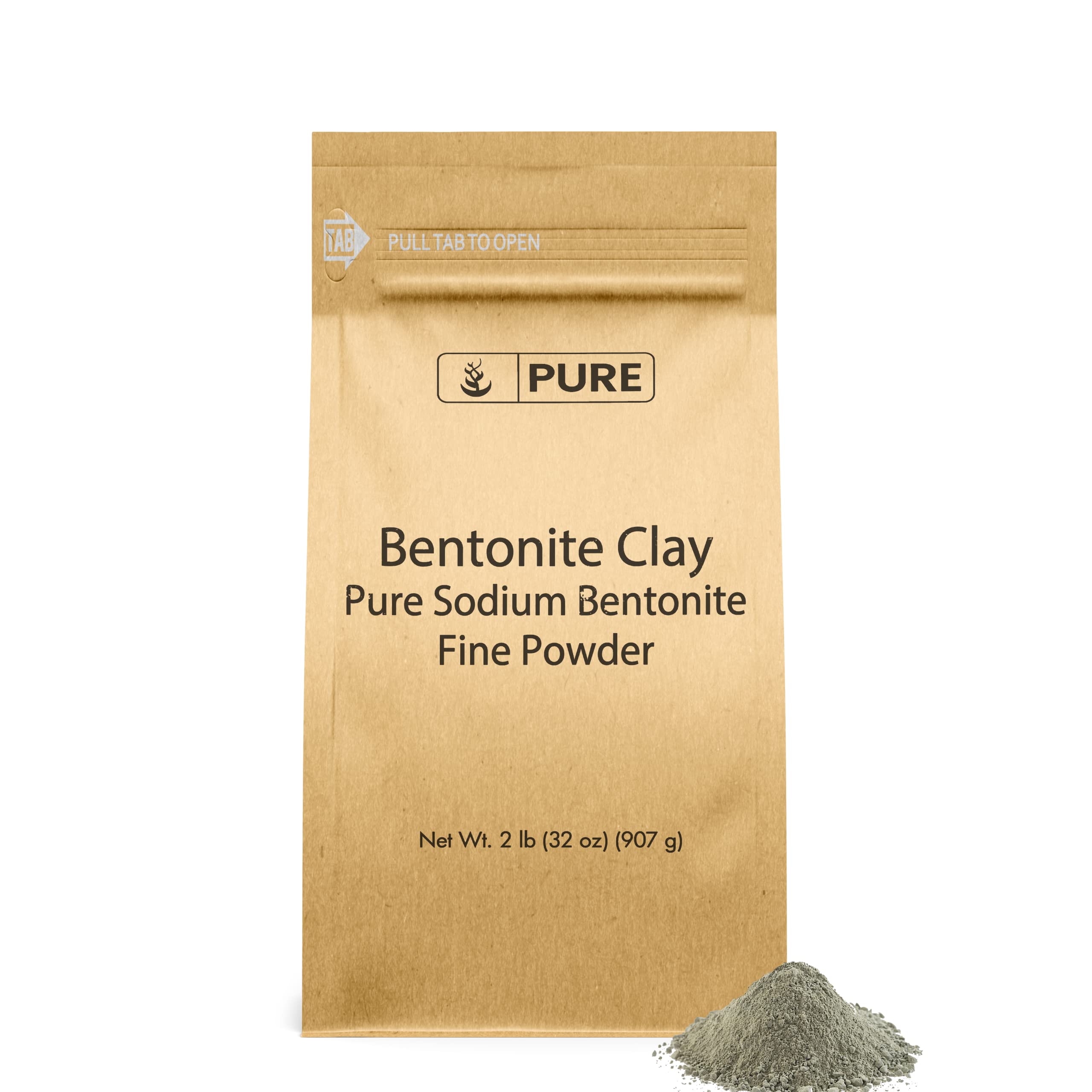 Pure Original Ingredients Bentonite clay fine powder for smooth facial masks