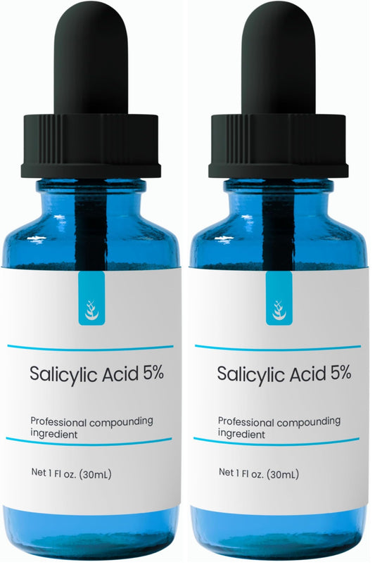 Pure Original Ingredients Salicylic Acid 5% Solution bottle front, ideal for gentle exfoliation