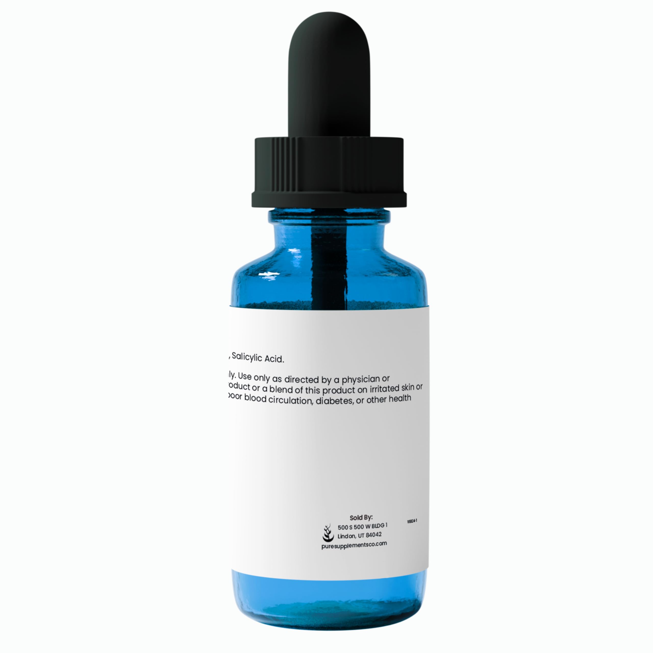 Pure Original Ingredients packaging box highlights dropper bottle and easy-to-use formula