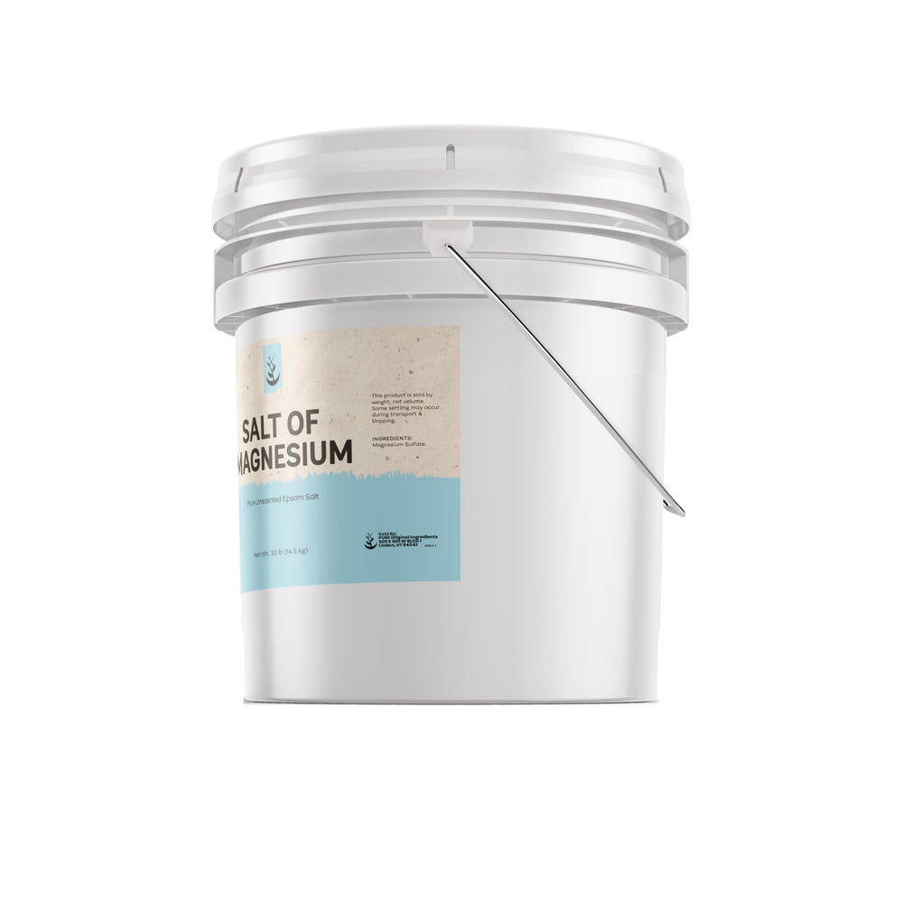 Pure Original Ingredients Salt of Magnesium bath-time scene suitable for relaxing soaks.