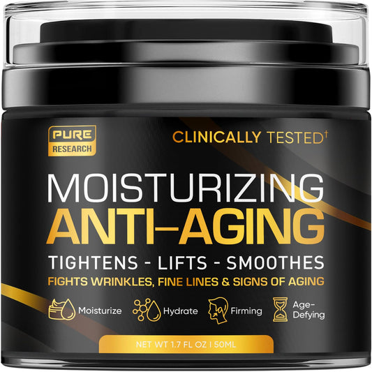 Pure Research Men's Face Cream image showing daily hydration and skin softness.