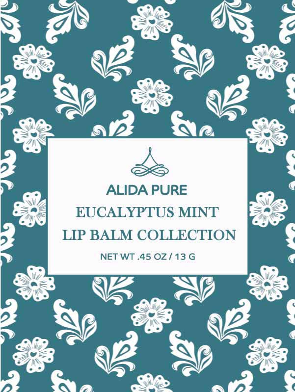 ALIDA PURE lip balm surface reveals natural oils for healthy lips.