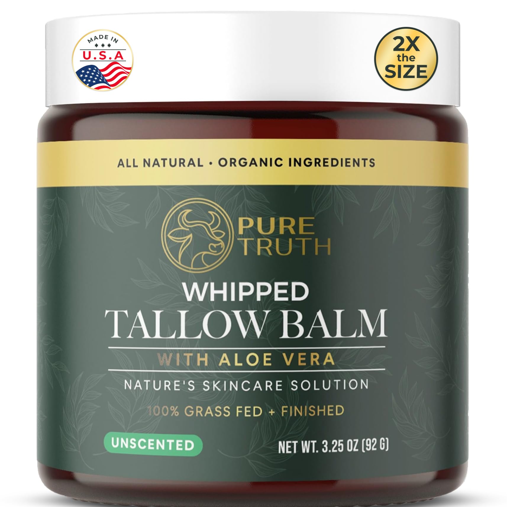 Pure Truth beef tallow face moisturizer for daily hydration and soft skin.