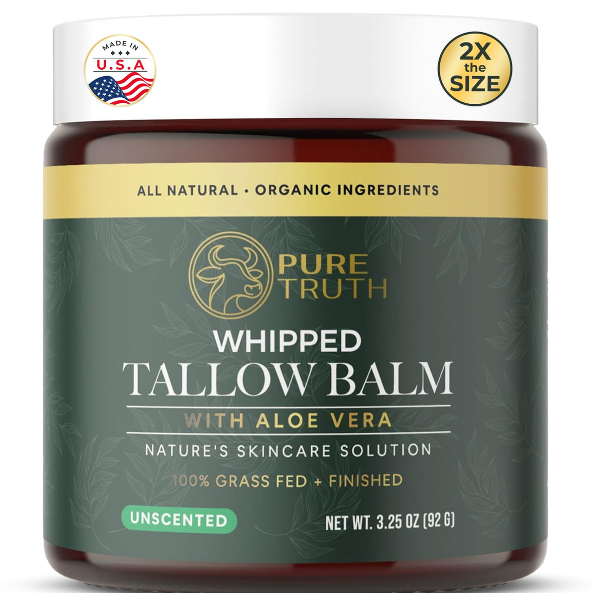 Pure Truth beef tallow face moisturizer for daily hydration and soft skin.