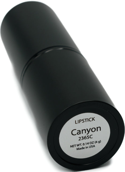 Pure Ziva Canyon lip cream swatch in pale pink nude with versatile creme base for day-to-night looks.