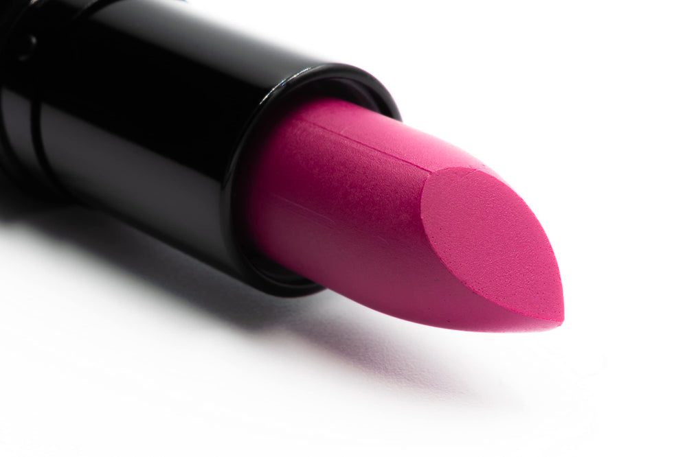 Pure Ziva Cranberry Red Matte Lipstick bullet shows bold deep pink finish for daily wear