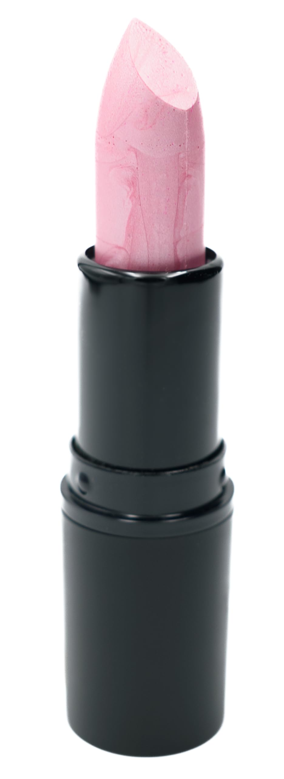 Pure Ziva cruelty-free lipstick showcases radiant pale pink shade without animal testing.