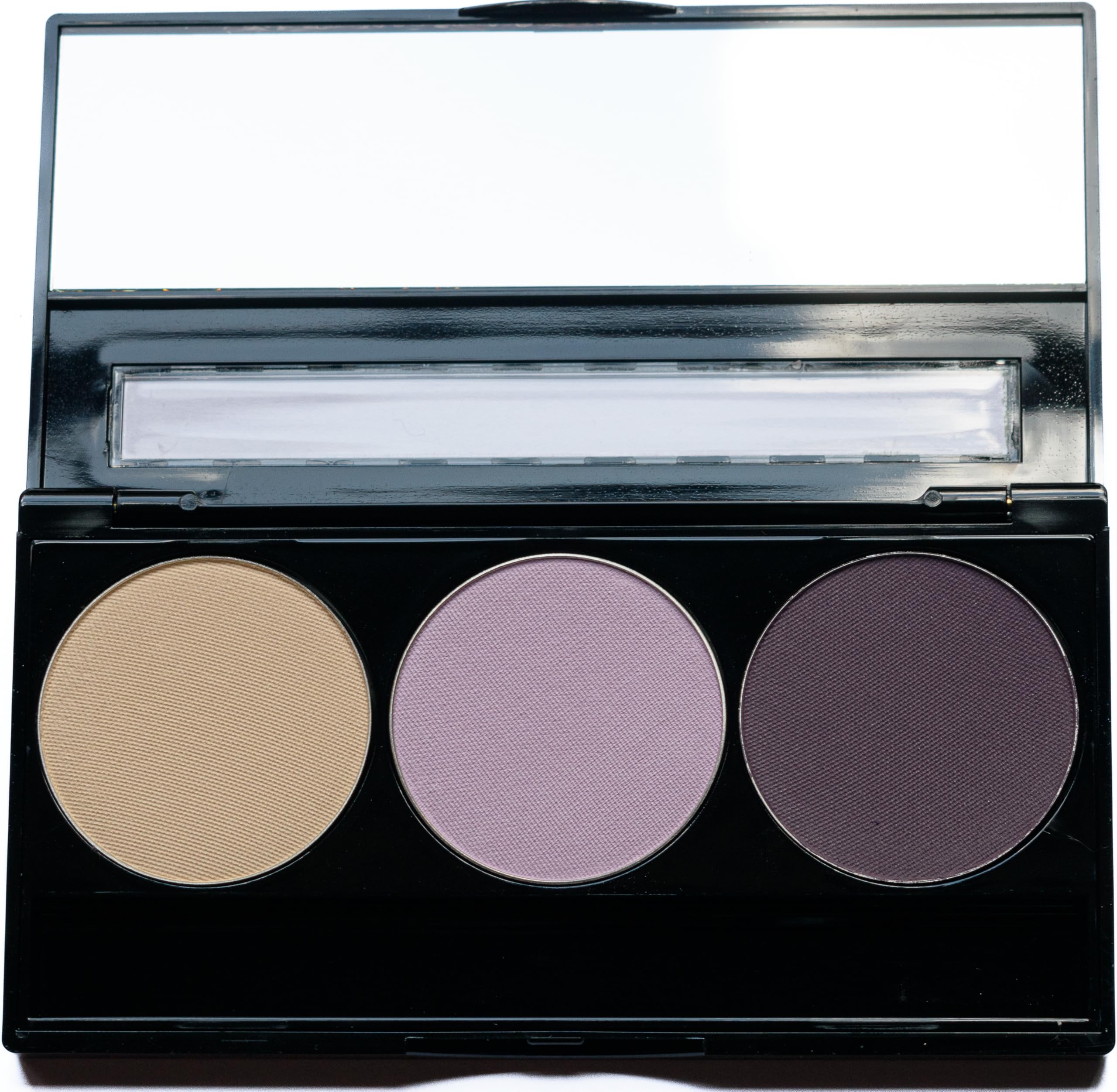 Pure Ziva Eyeshadow Trio off-white packaging showcasing clean, cruelty-free beauty.