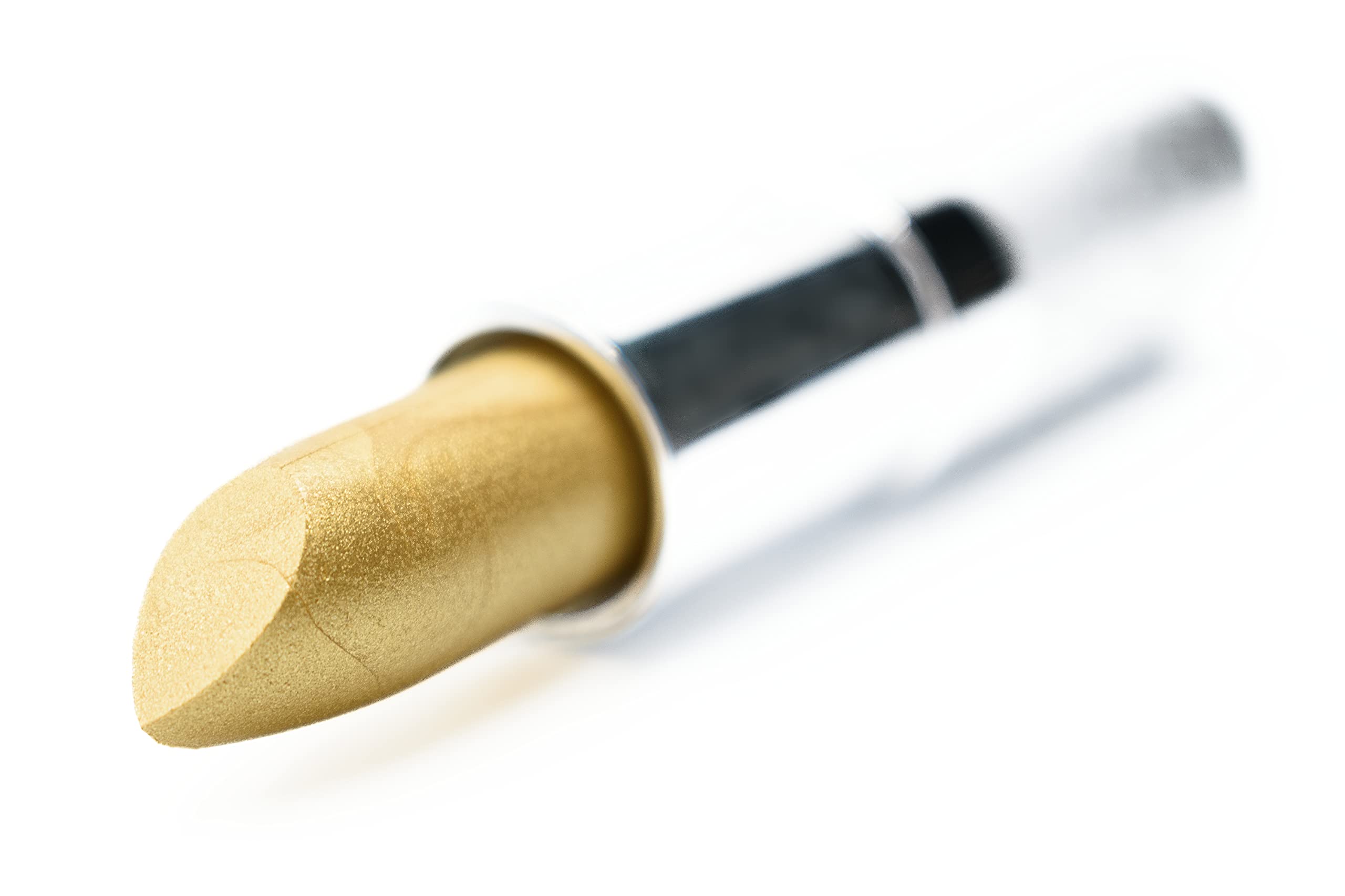 Pure Ziva Glimmer Gold tube close-up highlighting rich pigment payoff.
