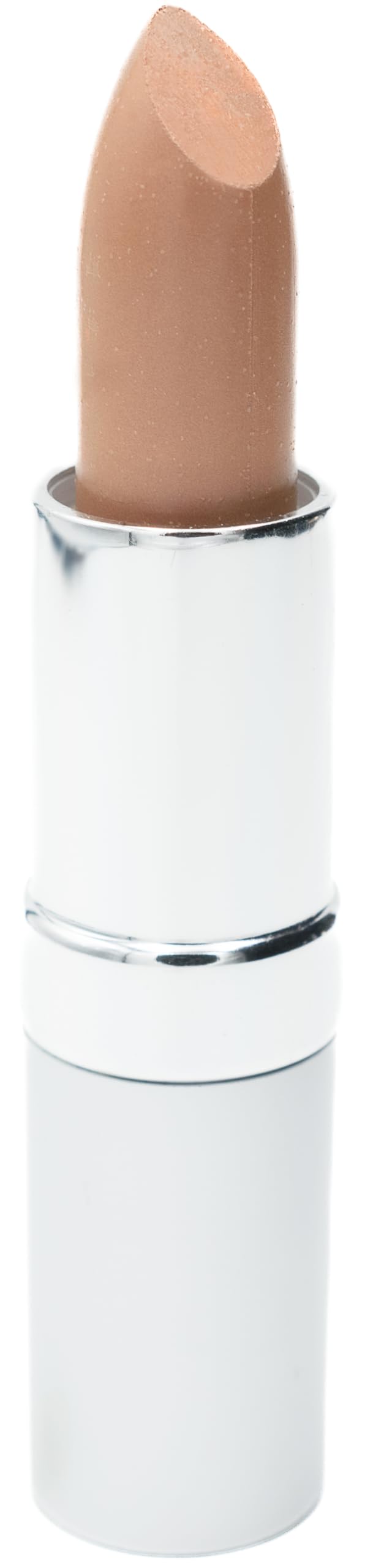 Pure Ziva Malt Light Brown Nude lipstick on application close-up shows smooth glide.