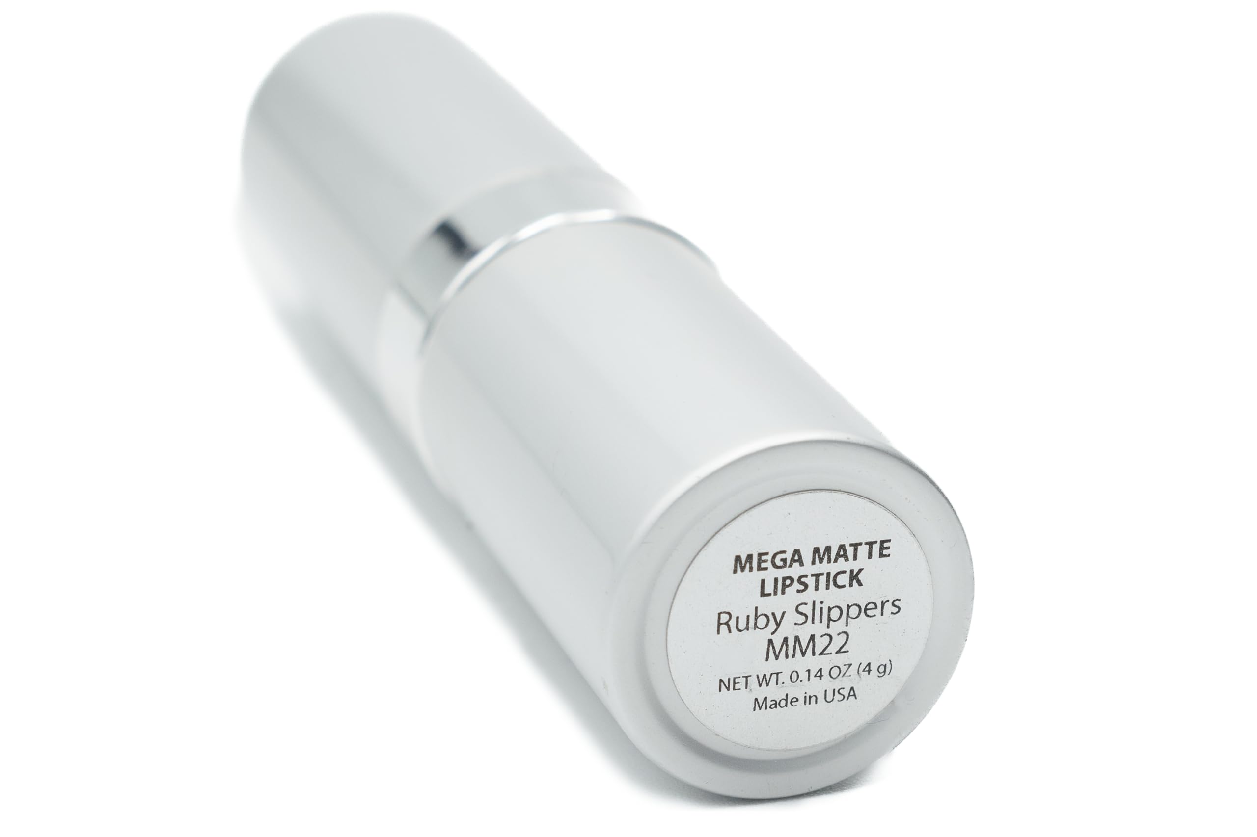 Pure Ziva Mega Matte Ruby Slippers packaging shot highlights cruelty-free branding.