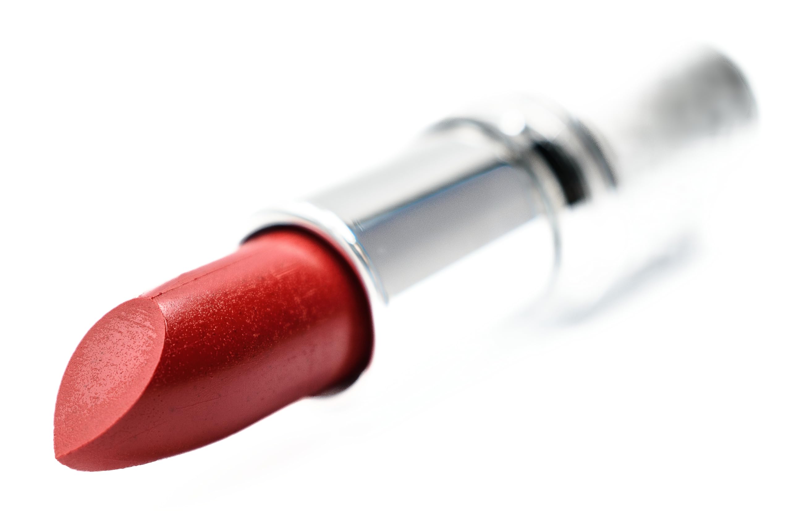 Pure Ziva Oh So Red applied on lips close-up for rich color
