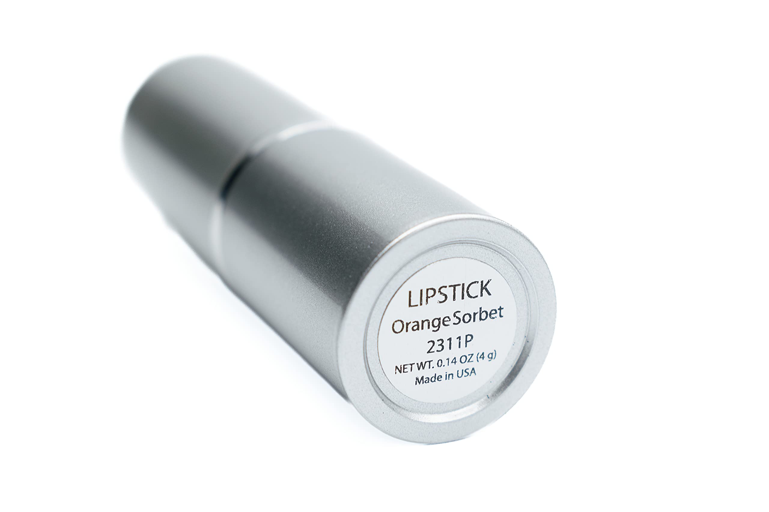 Close-up reveals pearl shimmer on the Orange Sorbet Creme base