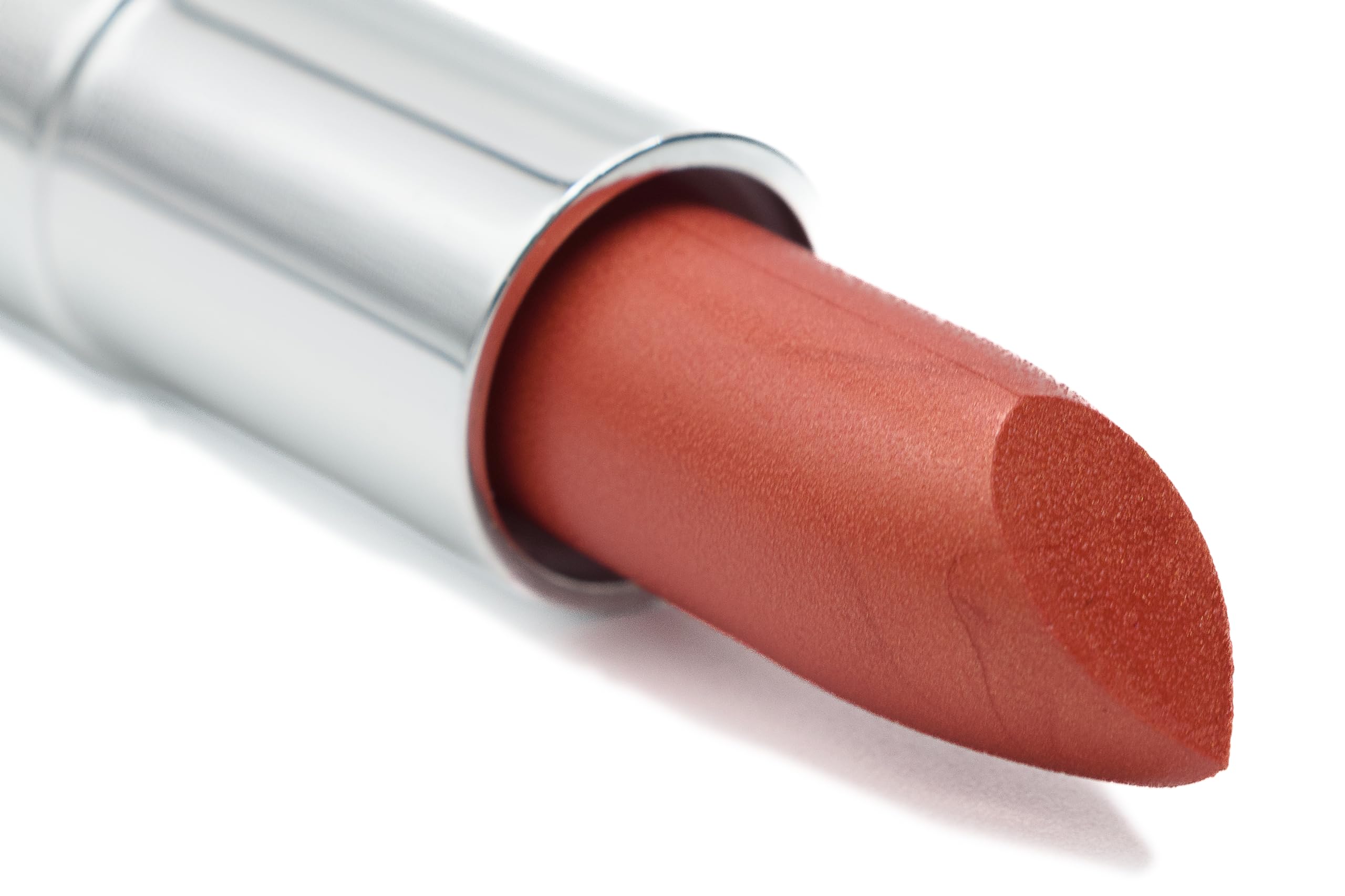 Pure Ziva Orange Sunset lipstick tube with shimmering red-orange finish.
