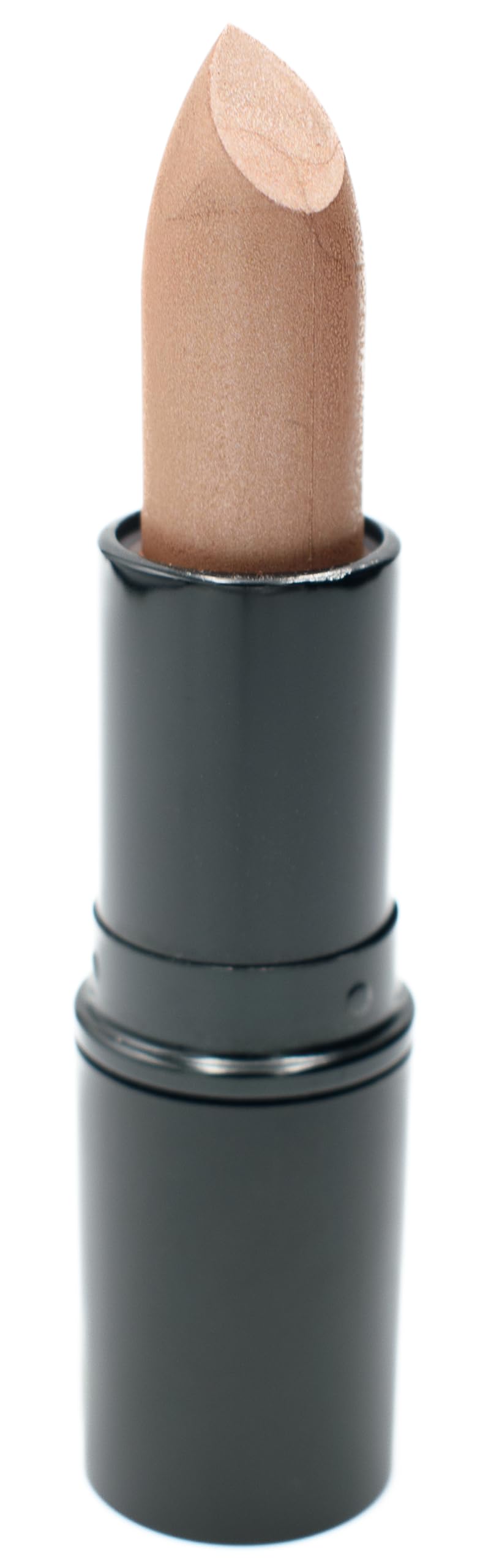 Pure Ziva Pebblestone Nude lipstick packaging emphasizes cruelty-free branding and USA-made craftsmanship.