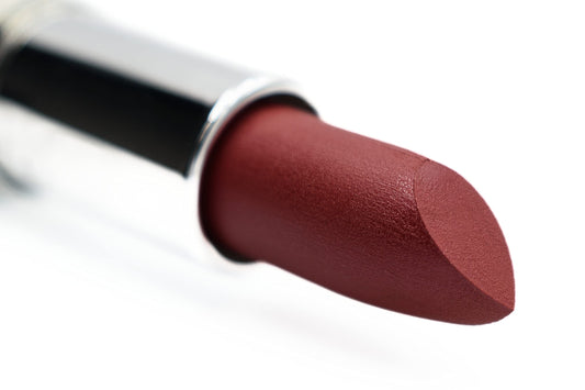 Pure Ziva Plum Wine lipstick swatches reveal deep violet color with creamy texture and lasting shine