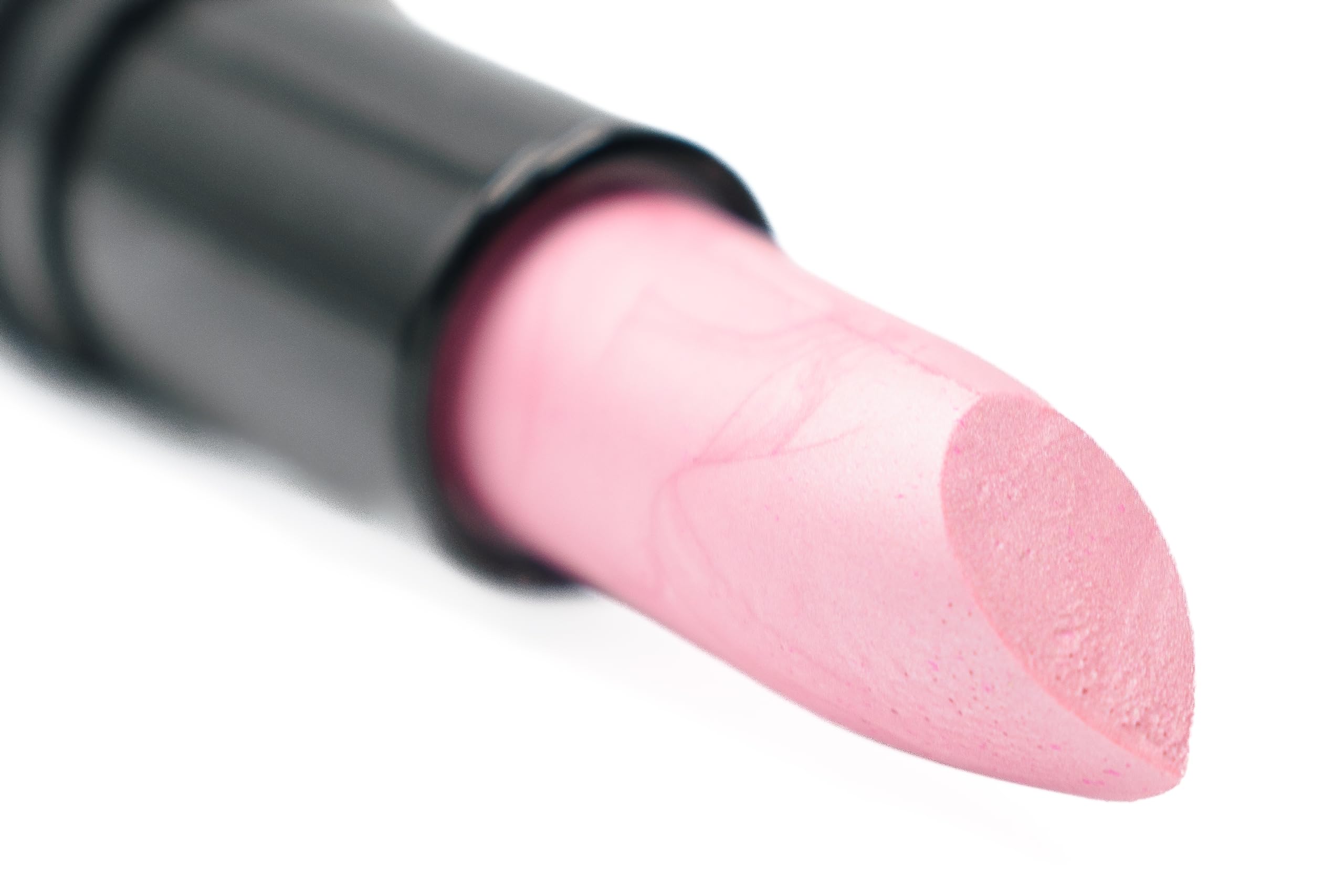 Pure Ziva Satin Shimmer lipstick in light pale pink provides hydrated color with a soft glow.