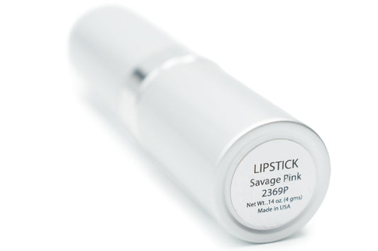 Pure Ziva Savage Pink lipstick swirl in creme base shows smooth color.