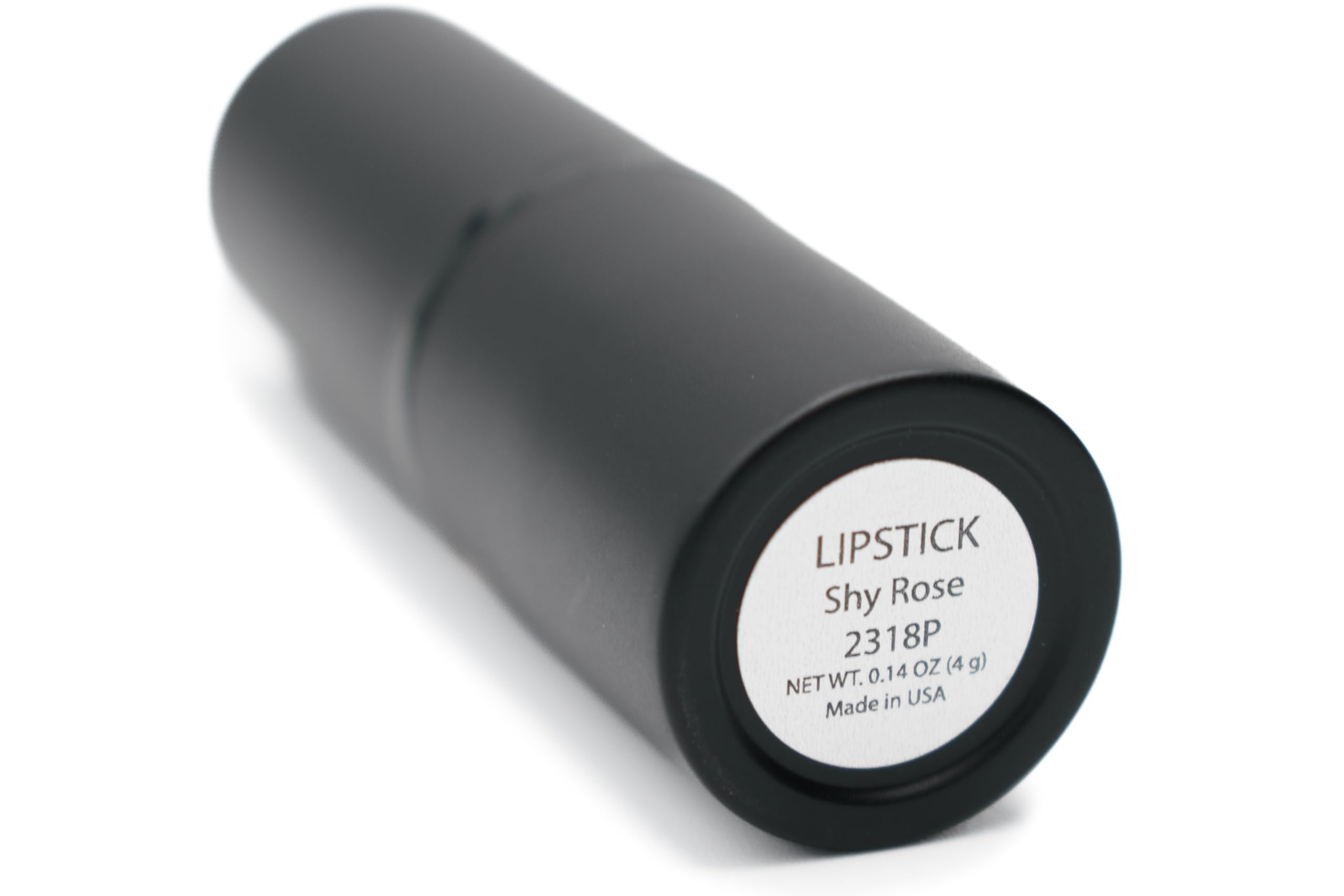 Pure Ziva Shy Rose on lips demonstrates even color payoff.