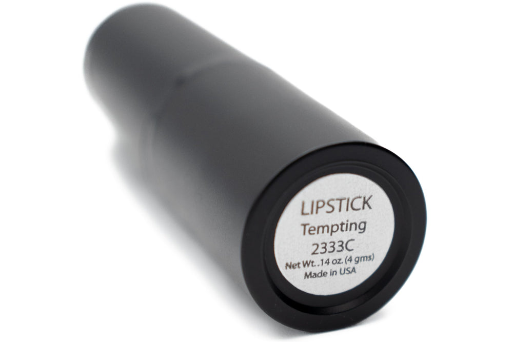 Pure Ziva Tempting lipstick application close-up with rich color and creamy texture