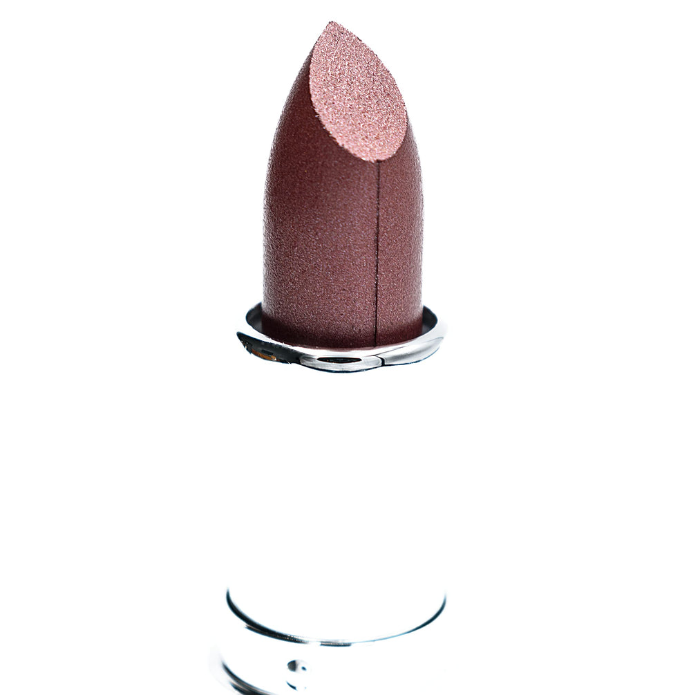 Pure Ziva Topaz crème-swirl lipstick close-up showing creamy texture and pearl glow